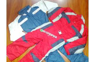 Ski overalls, trousers, jackets